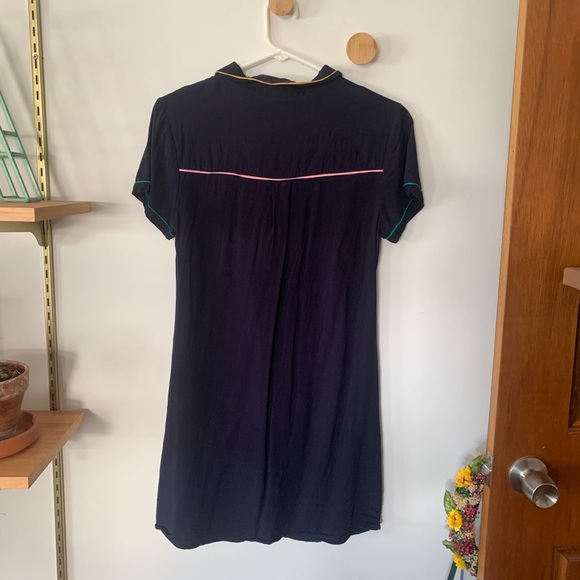 ModCloth color block button down shirt dress - Picture 3 of 5